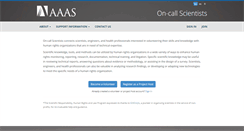 Desktop Screenshot of oncallscientists.aaas.org