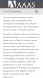 Mobile Screenshot of oncallscientists.aaas.org