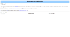 Desktop Screenshot of listserv.aaas.org