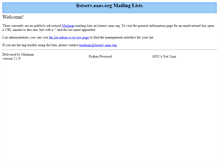 Tablet Screenshot of listserv.aaas.org